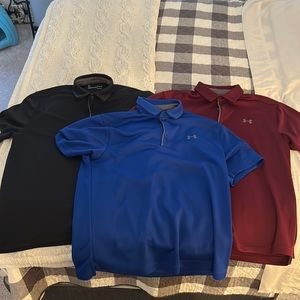 Lot - 3 Under Armour polos great condition
